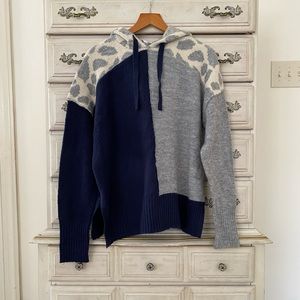 Leopard Colorblock Sweater